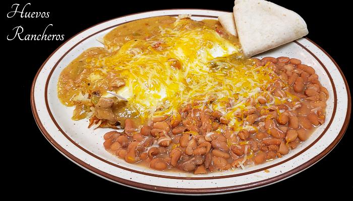 Huevos Rancheros on Breakfast Menu at Three Sisters Tavern and Grill
